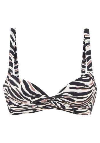 Lascana, LASCANA Bustier-Bikini-Top "Debbie" mit abstraktem Animal-Print