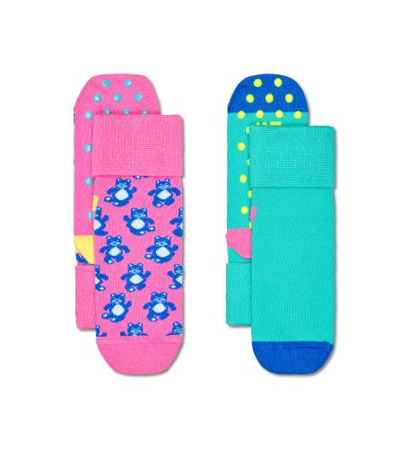 Happy Socks, Happy Socks ABS-Socken »Teddy Bear«, (2er Pack), mit süssen Bärchenmotiven