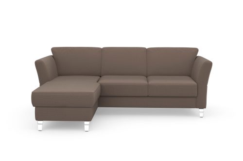 SIT&MORE, sit&more Ecksofa »Visby V«, wahlweise mit Bettfunktion und Bettkasten, frei im Raum stellbar, mit Federkern, auch erhältlich in dem besonders leicht mit Wasser zu reinigendem "Soft clean" Bezug