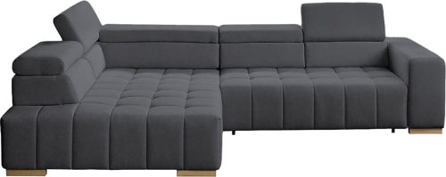 exxpo - sofa fashion Ecksofa »Elianos, hoher Sitzkomfort, aufwendige Kreuzsteppung im Sitz, L-Form« Kopfteile & Sitztiefe verstellbar, ohne Bettfunktion