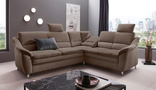 PLACES OF STYLE, Places of Style Ecksofa »Cardoso«, Federkern, wahlweise mit Bett, Schubkasten, teilweise Relaxfunktion