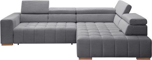 exxpo - sofa fashion, exxpo - sofa fashion Ecksofa »Elianos, hoher Sitzkomfort, aufwendige Kreuzsteppung im Sitz, L-Form«, inkl. Kopfteil- und Sitztiefenverstellung, wahlweise mit Bettfunktion