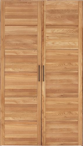 Premium collection by Home affaire Drehtürenschrank »Chamara«, aus massivem Eichenholz, in unterschiedlichen Schrankbreiten erhältlich, Höhe 218 cm