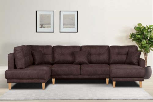 Home affaire Wohnlandschaft »Triplo«, mit Steppung, auch mit Bettfunktion und Bettkasten, incl. 3 Zierkissen