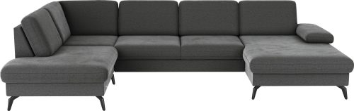 sit&more Wohnlandschaft »Morris U-Form inkl. Sitztiefenverstellung«, wahlweise mit Bettfunktion, Bettkasten und Armteilverstellung