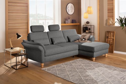 Home affaire Ecksofa »Palazzo«, incl. Sitztiefenverstellung, wahlweise mit Bettfunktion und Stauraum,Federkern