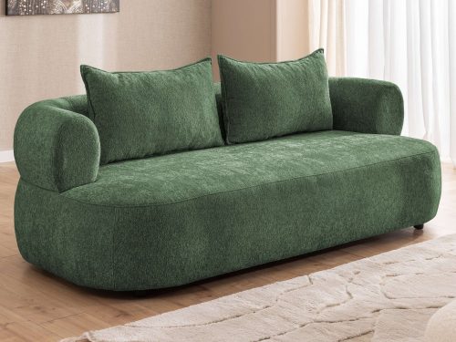 HOME AFFAIRE, Home affaire 3-Sitzer "LUSSAC 3-Sitzer Design-Sofa mit Zierkissen, Masse B/T/H: 202/123/78 cm" hoher Sitzkomfort und modernes Design, Sofa ohne Bettfunktion