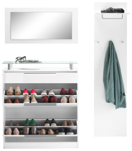 borchardt Möbel Garderoben-Set »Olivia«, (Set, 3 St.), (3-tlg.), stehender Schuhschrank