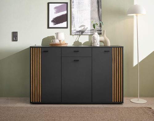 HBZ Sideboard »Dublin Kommode, BxHxT 140x86x38cm«, (1 St.), Breite 140cm, Softclose, Metallgriffe