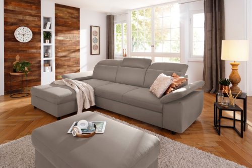Home affaire Ecksofa »Mauritius«, mit Kopfteil- und Armlehnverstellung, wahlweise mit Bettfunktion und Bettkasten, auch Soft Clean-Bezug