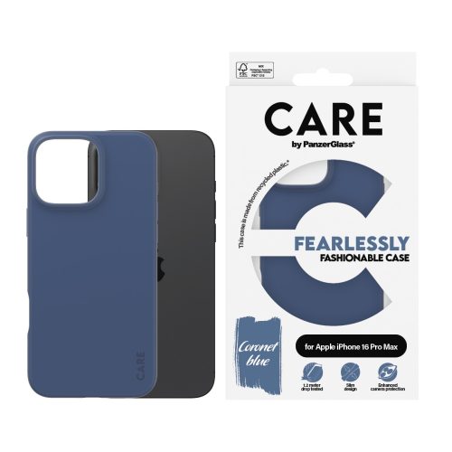 PanzerGlass CARE by ® Fashionable Backcover Apple iPhone 16 Pro Max Blau Induktives Laden 1404
