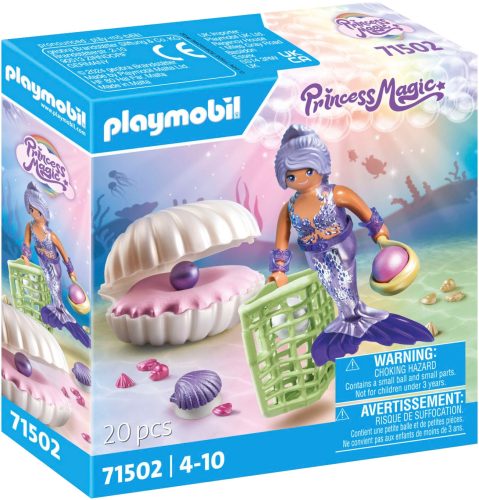 PLAYMOBIL, 71502 Meerjungfrau mit Perlmuschel Multicolor