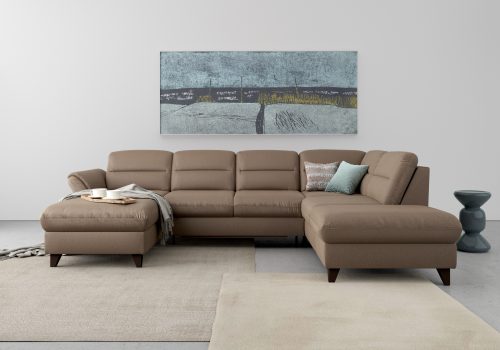 sit&more Wohnlandschaft »Mellum«, inklusive Federkern, wahlweise mit Bettfunktion, Stauraum und Armteilfunktion