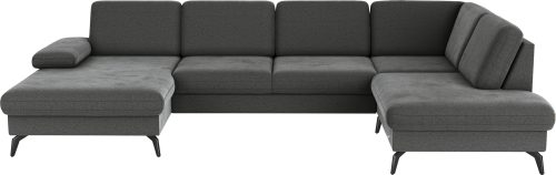 sit&more Wohnlandschaft »Morris U-Form inkl. Sitztiefenverstellung«, wahlweise mit Bettfunktion, Bettkasten und Armteilverstellung