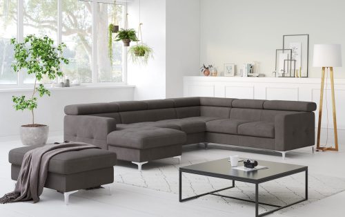 Cotta, COTTA Wohnlandschaft »Sammy U-Form«, mit Kopfteilverstellung, optional mit Bettfunktion und Bettkasten