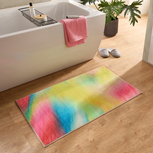 Gino Falcone Badematte »Ariella GF-153«, rutschhemmend beschichtet, fussbodenheizungsgeeignet, Badteppich, bedruckt, modernes Design, Farbverlauf, weich & kuschelig