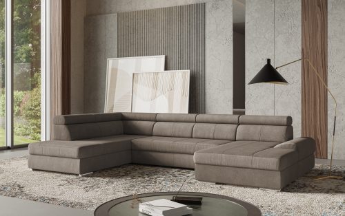 sit&more Wohnlandschaft »U-Form«, mit verstellbaren Kopfteilen, wahlweise mit Bettfunktion
