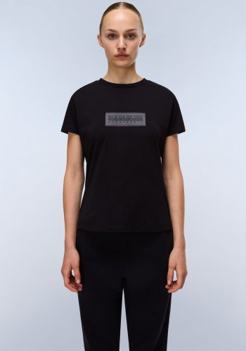 NAPAPIJRI, Napapijri Kurzarmshirt »S-BOX LOGO SS W 1 A69 LANGOUSTINO A69«, Mit Rundhalsausschnitt