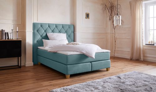Guido Maria Kretschmer Home&Living Boxspringbett »Harmones hoch«, in 3 Breiten, 3 Matratzenarten, Härtegrad auch im Mix mit je 1 Matratze in H2 und H3, incl. Topper