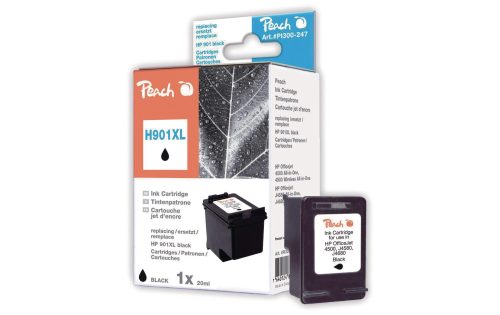 Peach Druckkopf schwarz kompatibel zu HP No. 901XL, CC654AE