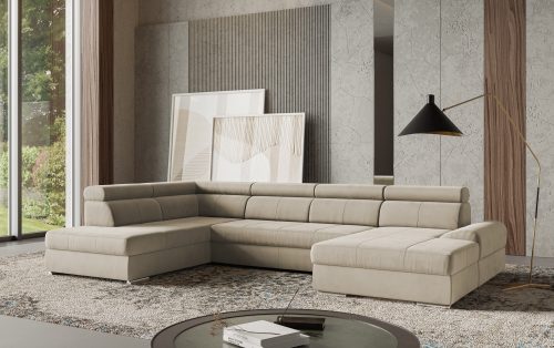 sit&more Wohnlandschaft »U-Form«, mit verstellbaren Kopfteilen, wahlweise mit Bettfunktion