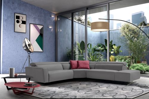 Egoitaliano Ecksofa »Stefanie«, mit Relaxfunktion und verstellbaren Kopfteilelementen