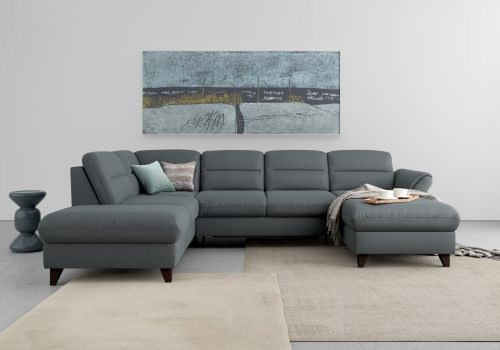 SIT&MORE, sit&more Wohnlandschaft »Mellum«, inklusive Federkern, wahlweise mit Bettfunktion, Stauraum und Armteilfunktion