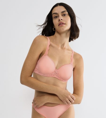 TRIUMPH, Triumph T-Shirt-BH "Amourette" Stretch-Spitze, glatte Cups, atmungsaktiv, leicht, feminin