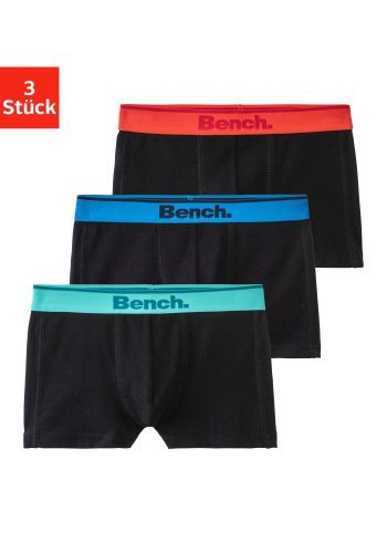 Bench., Bench. Boxer, (Packung, 3 St.), mit Ziernähten vorn