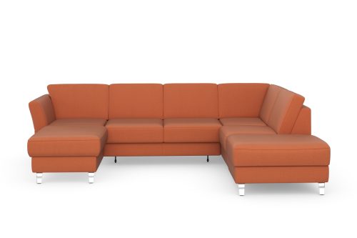 SIT&MORE, sit&more Wohnlandschaft »Visby V«, Wahlweise mit Bettfunktion und Stauraum, frei im Raum stellbar, mit Federkern, auch erhältlich in dem besonders leicht mit Wasser zu reinigendem "Soft clean" Bezug