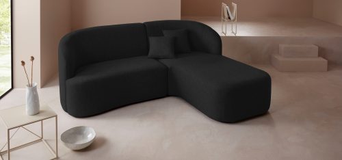 LeGer Home by Lena Gercke Ecksofa »Dilara«, gerundete Rückenlehne und Front, in 3 Bezugsqualitäten, auch in Bezugsqualität Bouclé
