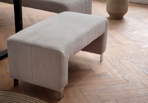 exxpo - sofa fashion Polsterhocker »Intenso, Hocker, modern, wahlweise in Leder oder Textil«, hohe Bodenfreiheit, frei im Raum stellbar, hoher Sitzkomfort
