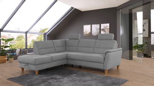 HOME AFFAIRE, Home affaire Ecksofa »Palmera«, Federkern, wahlweise mit Bettfunktion und mit/ohne Stauraum