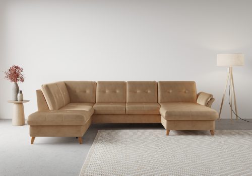 sit&more Wohnlandschaft »Göteborg«, inklusive Sitztiefenverstellung und Federkern, wahlweise mit Bettfunktion und Bettkasten