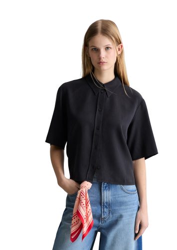 Marc O´Polo DENIM, Marc OPolo DENIM Kurzarmbluse Croped, relaxed fit