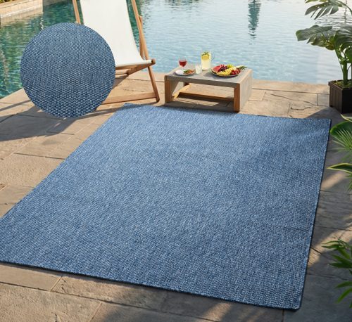 Bruno Banani, Bruno Banani Teppich "Venezia, auch als Läufer" rechteckig 4 mm Höhe In- und Outdoor geeignet, Sisal-Optik, Wetterfest & UV-beständig