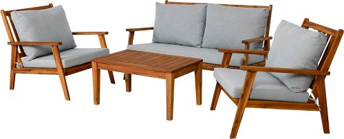byLIVING Gartenlounge-Set »LA PALMA«, (Set, 11 tlg., Lounge -Set, Gartenmöbel-Set, FSC®-zertifiziertes Massivholz), aus massivem Akazienholz mit gemütlichen Sitz- und Rückenkissen