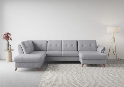 sit&more Wohnlandschaft »Göteborg«, inklusive Sitztiefenverstellung und Federkern, wahlweise mit Bettfunktion und Bettkasten