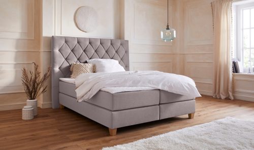 Guido Maria Kretschmer Home&Living Boxspringbett »Harmones hoch«, in 3 Breiten, 3 Matratzenarten, Härtegrad auch im Mix mit je 1 Matratze in H2 und H3, incl. Topper