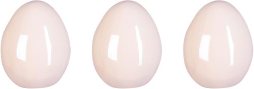 Creativ home Osterei »PEARL EFCT«, (Set, 3 St.), Frühjahrsdeko aus Keramik, mit glänzender Oberfläche