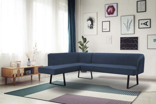 exxpo - sofa fashion Eckbank »Americano«, mit Keder und Metallfüssen, Bezug in verschiedenen Qualitäten, Frei im Raum stellbar