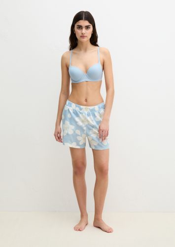 Marc O'Polo, Marc OPolo Schlafshorts "Mix N Match Cotton" mit floralem Print, Gummizug