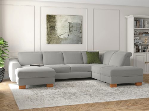 sit&more Wohnlandschaft »Durness«, mit Federkern und hochwertigen Massivholzfüssen, wahlweise mit Kopfteilverstellung, optional mit Bettfunktion und Stauraum
