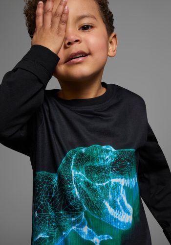 KIDSWORLD, KIDSWORLD Langarmshirt »GREEN DINO«, Fotodruck