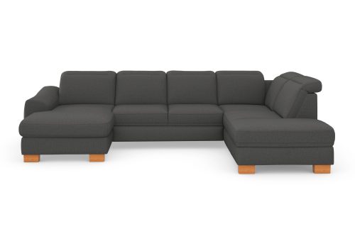 sit&more Wohnlandschaft »Durness«, mit Federkern und hochwertigen Massivholzfüssen, wahlweise mit Kopfteilverstellung, optional mit Bettfunktion und Stauraum
