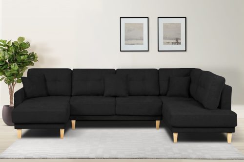 Home affaire Wohnlandschaft »Triplo«, mit Steppung, auch mit Bettfunktion und Bettkasten, incl. 3 Zierkissen