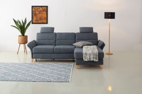 Home affaire Ecksofa »Westerland«, Federkern-Polsterung, wahlweise mit Bettfunktion, Bettkasten und Armlehnverstellung
