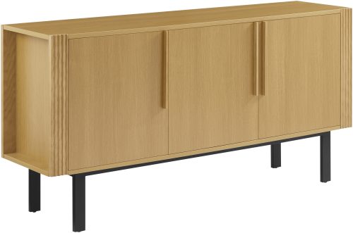 GOODproduct Sideboard »Stiven« Eukalyptus und Esche, kombiniert mit Melamin, MDF und ABS-Kunststoff