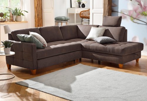 Home affaire Ecksofa »Earl«, wahlweise auch mit Bettfunktion oder Bettfunktion mit Bettkasten