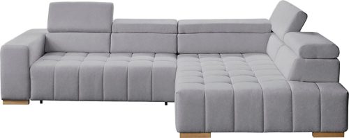 exxpo - sofa fashion Ecksofa »Elianos, hoher Sitzkomfort, aufwendige Kreuzsteppung im Sitz, L-Form« Kopfteile & Sitztiefe verstellbar, ohne Bettfunktion